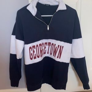 Brandy Georgetown quarter zip